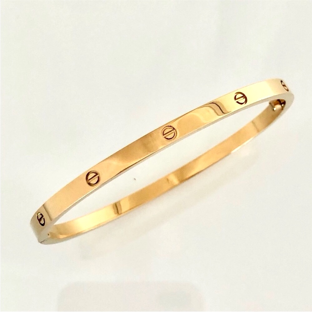 Gold Screw Small Model Bracelet - Picture 3 of 12